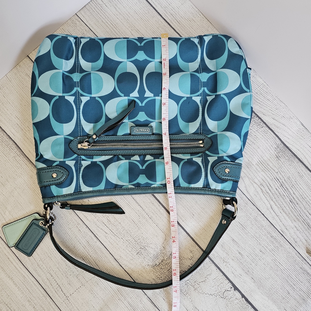 Coach Daisy Dream C Print Teal Convertible Hobo/Crossbody Bag F26023 - Picture 13 of 14
